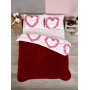 ETE HOMETEX ÇİFT KİŞİLİK LÜX WELSOFT YORGAN 195X215CM LOVE BORDO 8696474231946